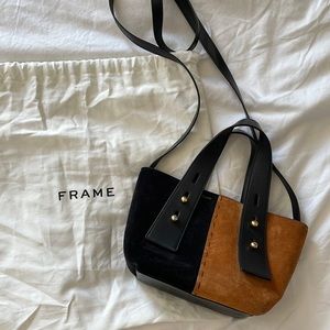 FRAME Les Second Mini - Two Tone Suede Bag